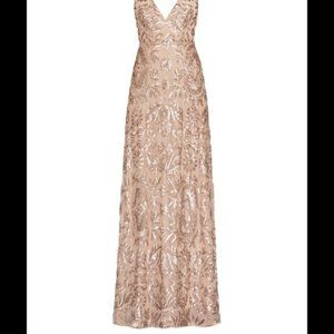 BCBG Rose Gold Dorthea Gown